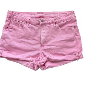 Old Navy O.G. Straight High Rise Pink Shorts 16